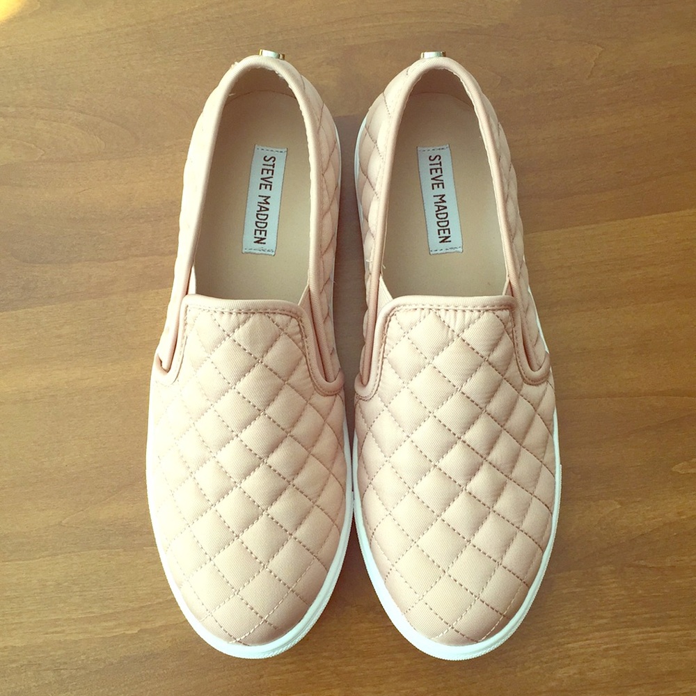 Steve Madden quilted slip on sneakers